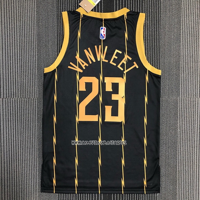 Fred Vanvleet NO 23 Camiseta Toronto Raptors Ciudad 2021-22 Negro